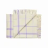 Silkeborg Uldspinderi Puder Og Plaider<Warp & Weft Plaid, raw white/lilac fra