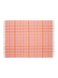 Silkeborg Uldspinderi Puder Og Plaider<Warp & Weft Plaid, raw white/lilac fra