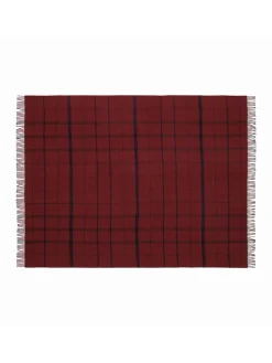 Silkeborg Uldspinderi Puder Og Plaider<Warp & Weft Plaid, raw white/lilac fra