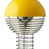 Verpan Spots<Wire Bordlampe Ø30, gul af Verner Panton