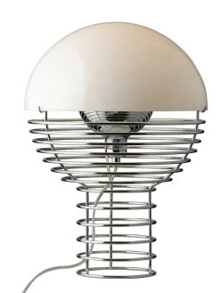 Verpan Spots<Wire Bordlampe Ø30, gul af Verner Panton