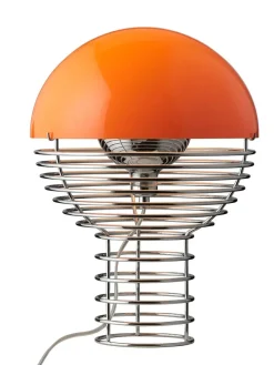 Verpan Spots<Wire Bordlampe Ø30, gul af Verner Panton