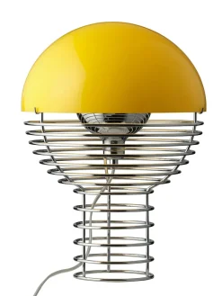 Verpan Spots<Wire Bordlampe Ø30, orange af Verner Panton