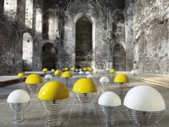 Verpan Spots<Wire bordlampe af Verner Panton