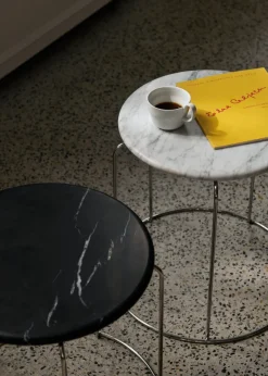 &Tradition Gaver Til Ham|Tilbehør Til Borde<Wire Stool Marble Top VP11 af Verner Panton