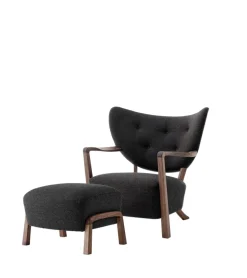 &Tradition Lænestole<Wulff lænestol inkl. skammel- Karakorum 003 fra