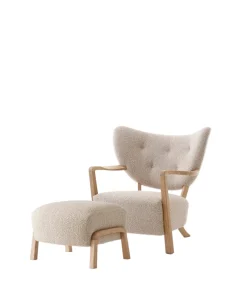 &Tradition Lænestole<Wulff lænestol inkl. skammel- Karakorum 003 fra