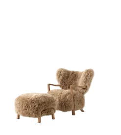 &Tradition Lænestole<Wulff lænestol inkl. skammel - Karandash 005 lounge sæt fra