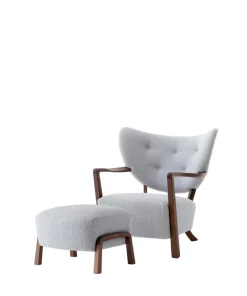 &Tradition Lænestole<Wulff lænestol inkl. skammel - Karandash 005 lounge sæt fra