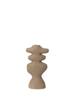 Ferm Living Lysestager<Yara Candle Holder Large, brown spot fra
