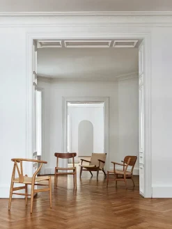 Carl Hansen & Søn Spisebordsstole<Y-stol CH24, eg sæbe af Hans J. Wegner