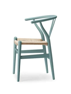 Carl Hansen & Søn Spisebordsstole<Y-stol CH24 Soft Blue af Hans J. Wegner