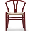 Carl Hansen & Søn Spisebordsstole<Y-stol CH24 Soft Red Brown af Hans J. Wegner