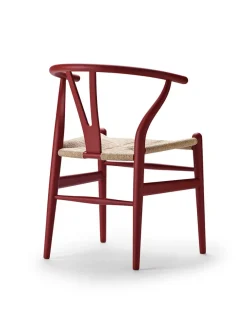 Carl Hansen & Søn Spisebordsstole<Y-stol CH24 Soft Red Brown af Hans J. Wegner