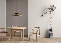 Carl Hansen & Søn Spisebordsstole<Y-stol CH24, sort eg af Hans J. Wegner