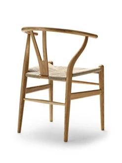 Carl Hansen & Søn Spisebordsstole<Y-stol CH24, sort eg af Hans J. Wegner