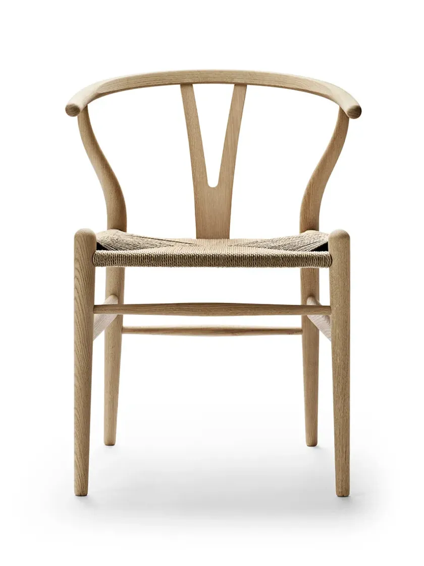Carl Hansen & Søn Spisebordsstole<Y-stol CH24, sort eg af Hans J. Wegner