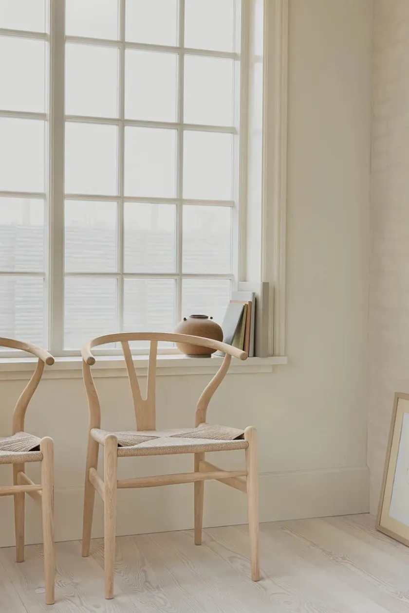 Carl Hansen & Søn Spisebordsstole<Y-stol CH24, sort eg af Hans J. Wegner