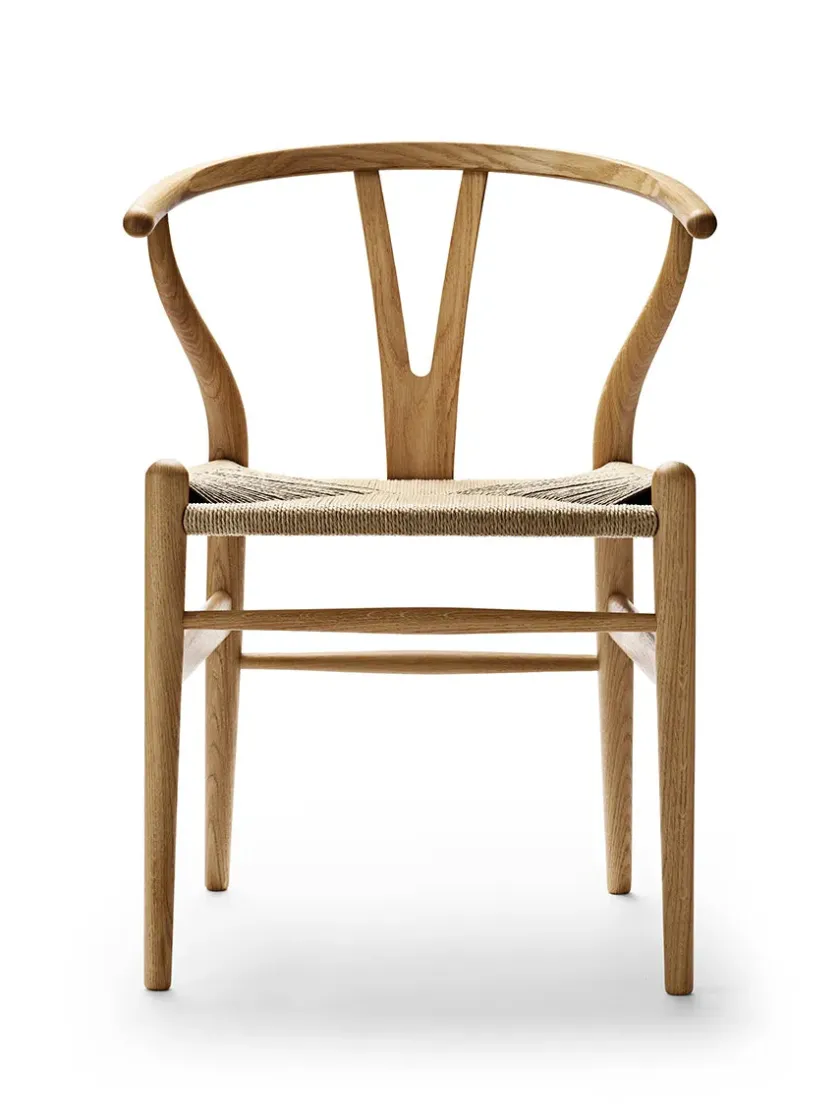 Carl Hansen & Søn Spisebordsstole<Y-stol CH24, sort eg af Hans J. Wegner