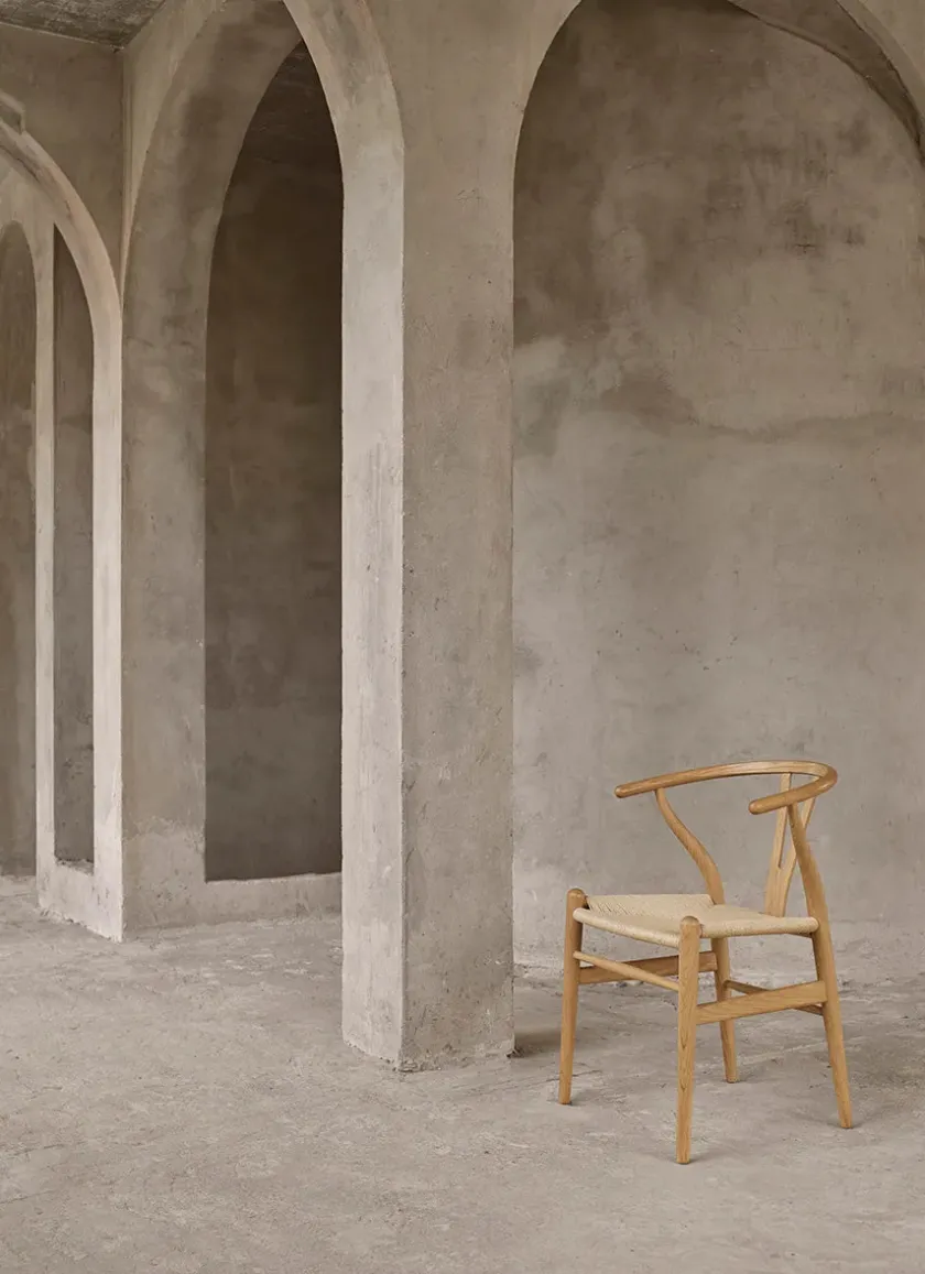 Carl Hansen & Søn Spisebordsstole<Y-stol CH24, sort eg af Hans J. Wegner